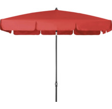 Rode tuimparasol met middenstandaard