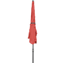 Gesloten parasol met zwart frame