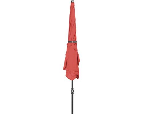 Gesloten parasol met zwart frame