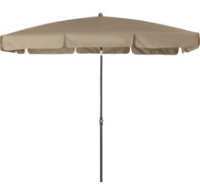 Tuinparasol met stoffen bekleding en metalen standaard