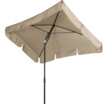 Vierkante parasol met zwart frame