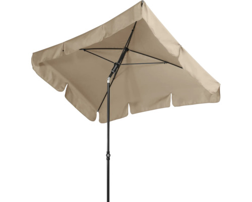 Vierkante parasol met zwart frame
