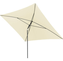 Rechthoekige parasol met zwart frame