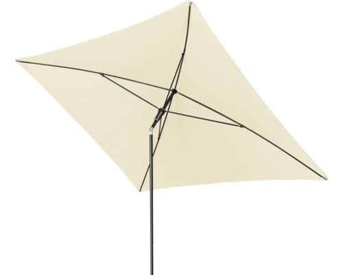 Rechthoekige parasol met zwart frame