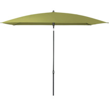 Rechthoekige parasol met zwarte paal