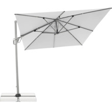 Vrijhangende parasol met rechthoekig scherm en stevige voet