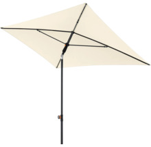 Rechthoekige parasol met zwart frame