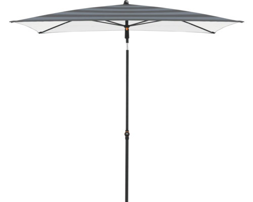 Rechthoekige parasol met streepjespatroon