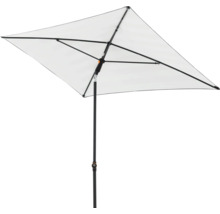 Rechthoekige parasol met zwart frame