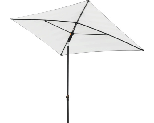 Rechthoekige parasol met zwart frame