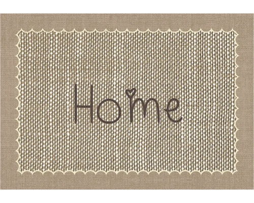 Decoratieve deurmat met het woord Thuis en een hartje