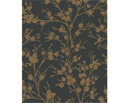 Behang met bloemmotief en takken