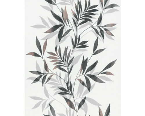 Behang met bladerpatroon