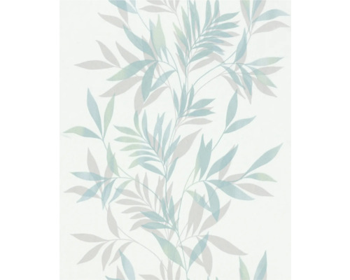 Behang met bladerpatroon