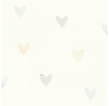 Behang met hartjesmotief