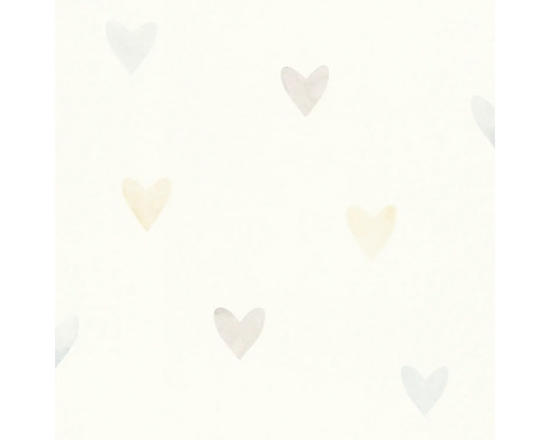 Behang met hartjesmotief