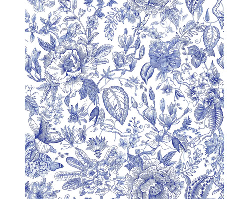 Bloemenpatroon met bloesems en bladeren