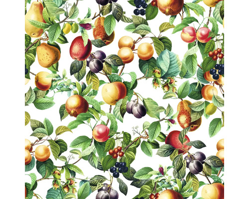 Illustratie van fruit en bladeren, geschikt als behang of stofpatroon