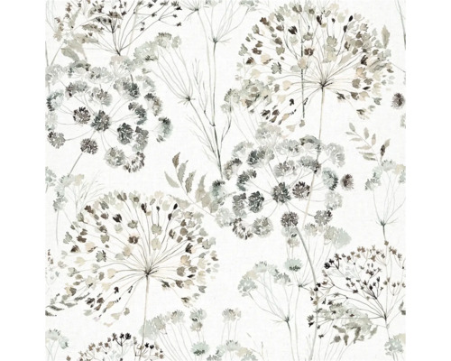 Behang met bloemig aquarelpatroon