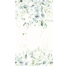 Aquarelschilderij met eucalyptusbladeren voor decoratieve doeleinden