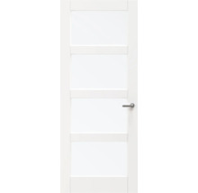 Witte binnendeur met vijf vlakken en een deurklink