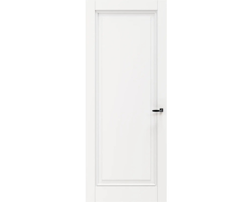 Witte binnendeur met zwarte deurklink