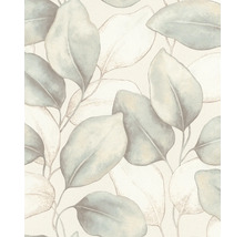 Behang met bladerenmotief