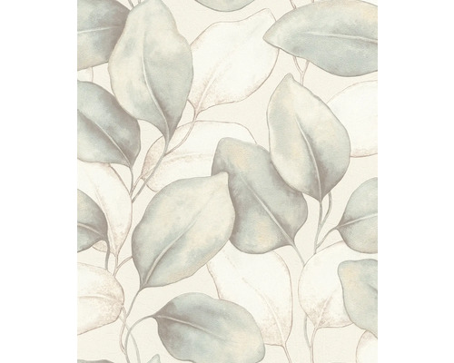 Behang met bladerenmotief