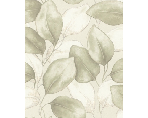 Behang met bladerpatroon