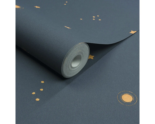 Rol behang met sterren- en stippenpatroon