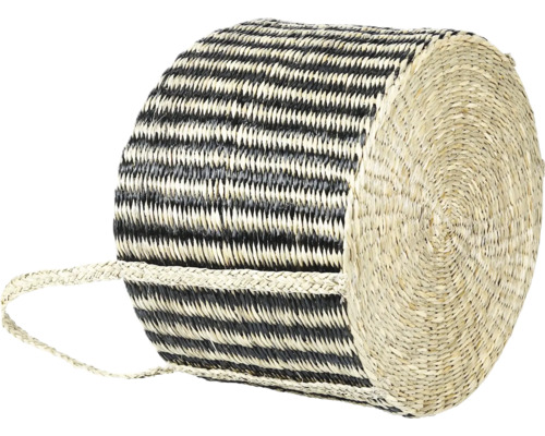 Decoratieve mand van waterhyacint met handvat