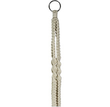 Plantenhanger van gevlochten touw met metalen ring