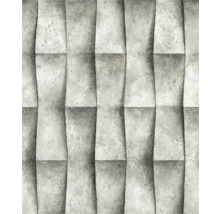 Behang met betonlook en 3D-effect
