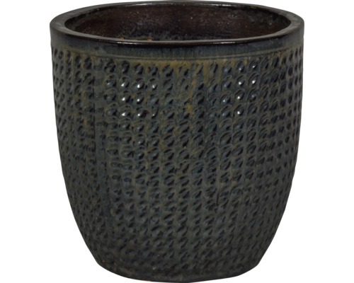Keramische plantenpot met textuur