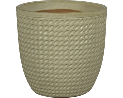 Keramische plantenpot met gestructureerd oppervlak