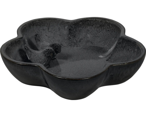 Bloemvormige vogel drinkbak met vogelpaar decoratie