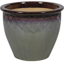 Keramische plantenbak met ruitpatroon