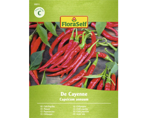 FloraSelf Chilipeper De Cayenne zaadverpakking