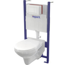 Wandclosetset met inbouwreservoir en bedieningspaneel