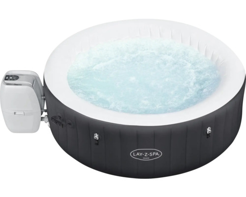 Opblaasbare Lay-Z-Spa Miami whirlpool met bedieningspaneel en water