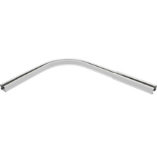 Gebogen gordijnrail van metaal