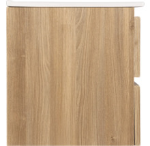 Wastafelonderkast met houten decor