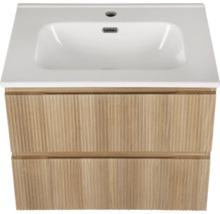 Wastafelonderkast met twee lades en wastafel