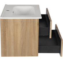 Wastafelonderkast met twee open laden