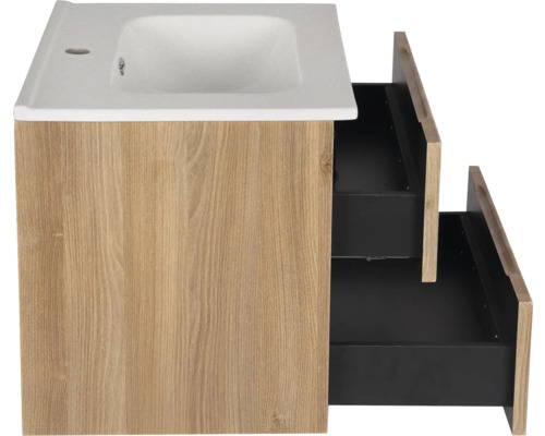 Wastafelonderkast met twee open laden