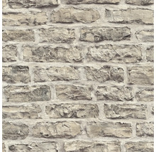 Behang met steenmuurmotief