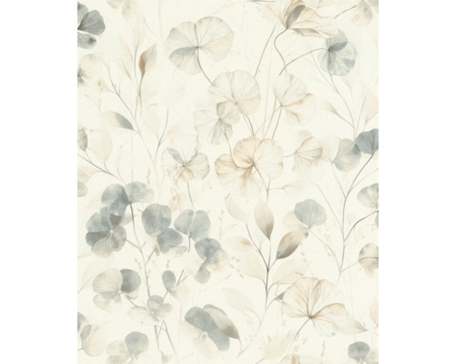 Behang met plantenmotief