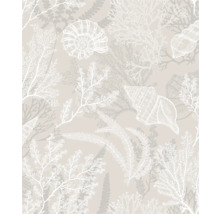 Patroon met schelpen en algen