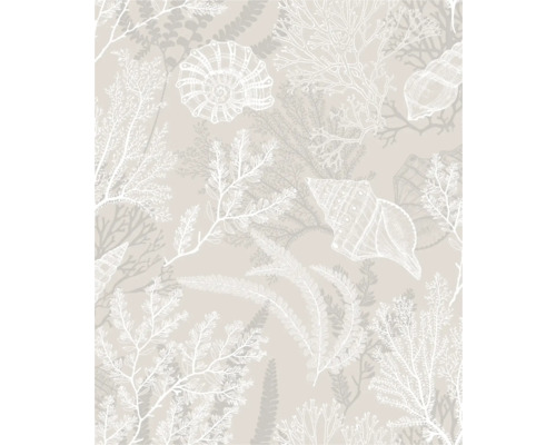 Patroon met schelpen en algen