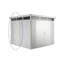 Metalen tuinhuis met enkele deur